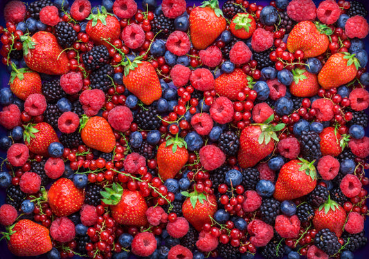 A pile of assorted berries